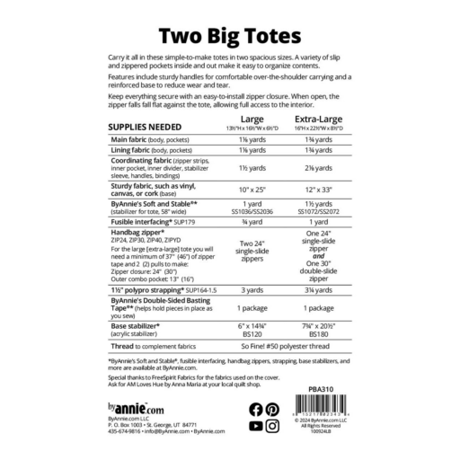 Two Big Totes - PBA310 - Image 2