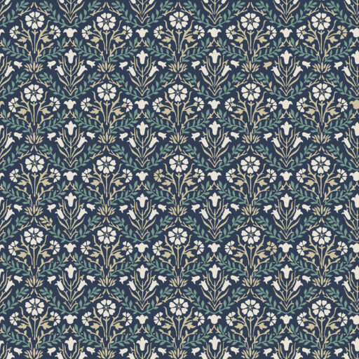 Bellflowers - PWWM021-NAVY - Image 2