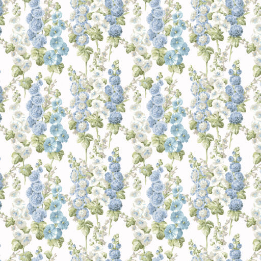 Hollyhocks - PWSA022-WHITE