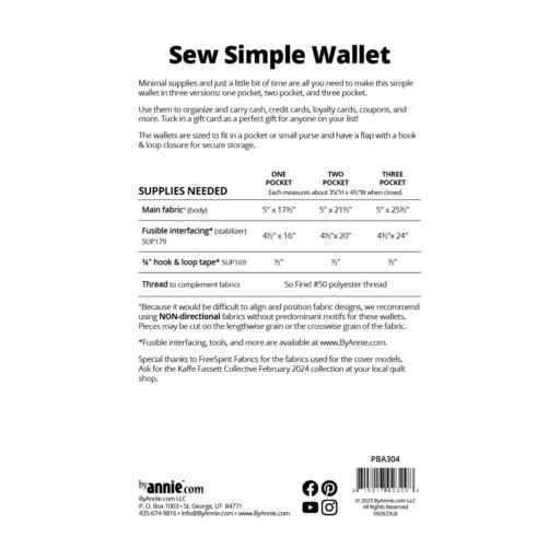 SEW SIMPLE WALLET - PBA304 - Image 2