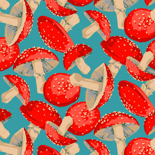 Toadstool - Blue - PWMN070.BLUE