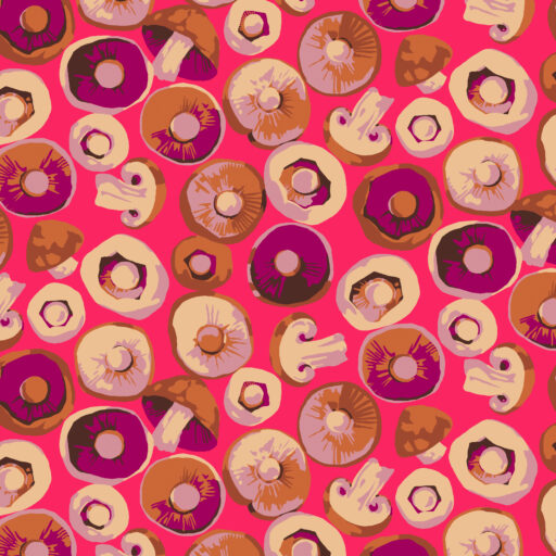 Button Mushroom - Pink - PWMN075.PINK