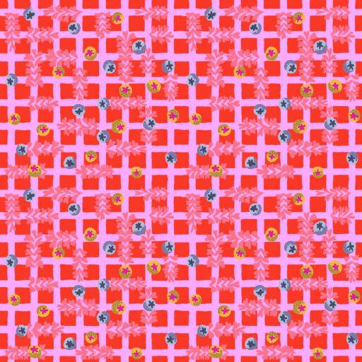 SM Blueberry Dancefloor - Red  - PWPE004.RED