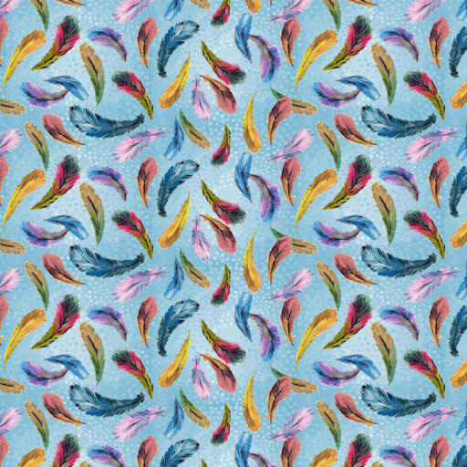 Feathers  Blue - PWHG020.BLUE