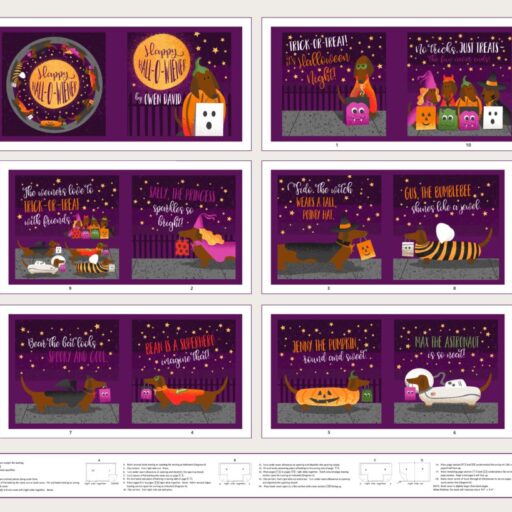 Halloweener - Book Panel - Silver - 1102BPH-90
