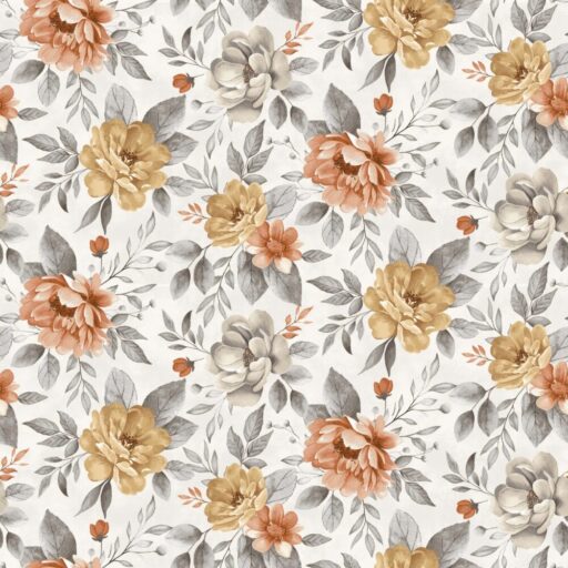 Floral Allover - Honey - 1212-49