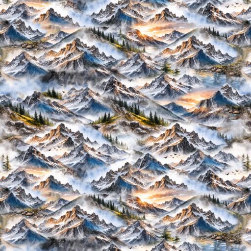 Misty Mountains - Lake - 1235-96