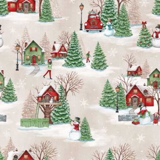 Snowy Countryside - Parchment - 1371-41