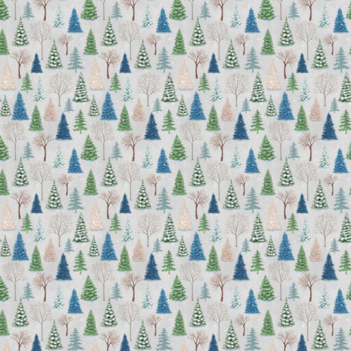 Snowy Trees - Grey - 1377-90