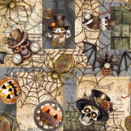 Steampunk Collage - Neutral - 1403-43
