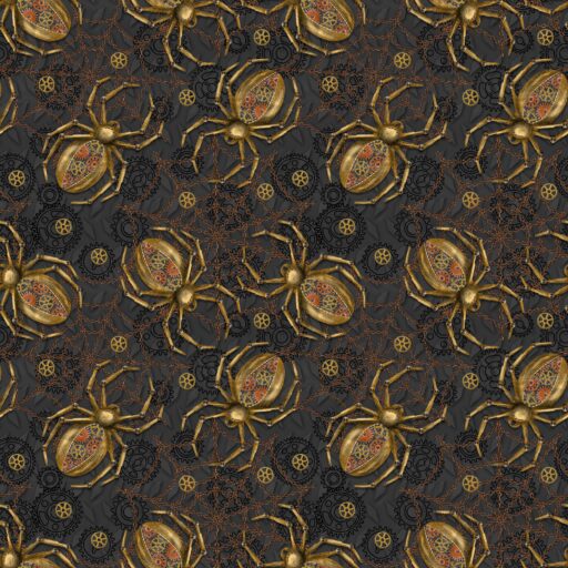 Steampunk Spiders - Black - 1411-99