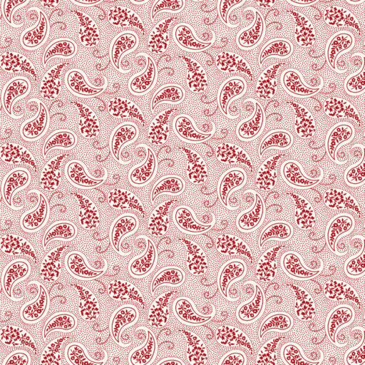 Paisley - Cream Red - 1478-48