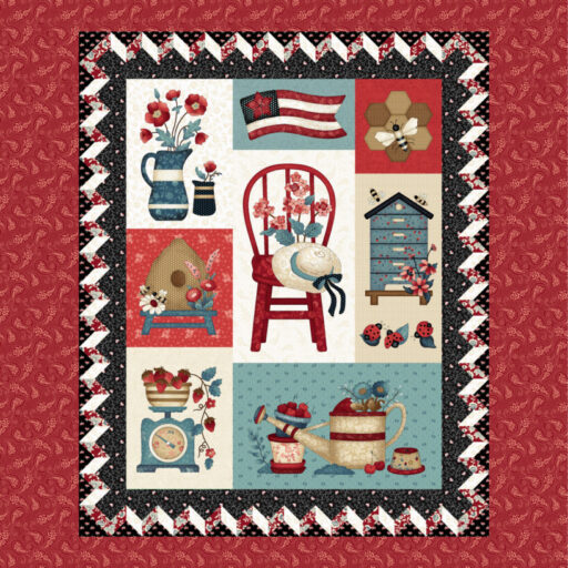 Panel - Red Multi - 1489PH-88
