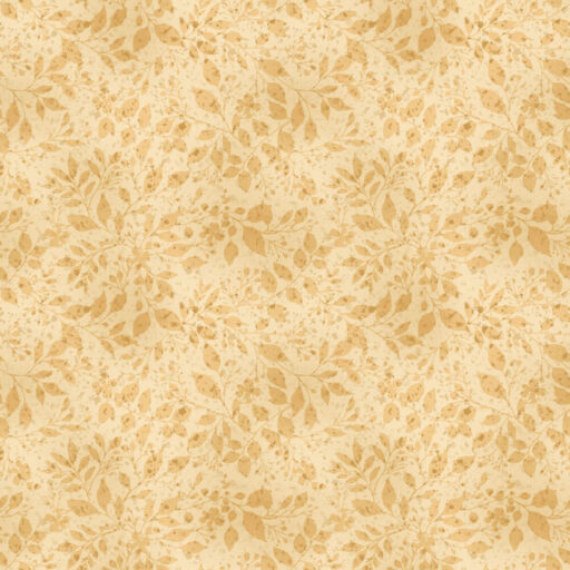 Small Scattered Leaves - Buttermilk  - 1588-33