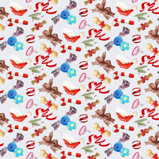 Tossed Toys - Light Gray/Multi - 1728-18
