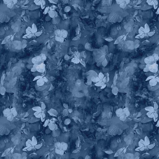 Leaf Tonal - Denim - 1783-72