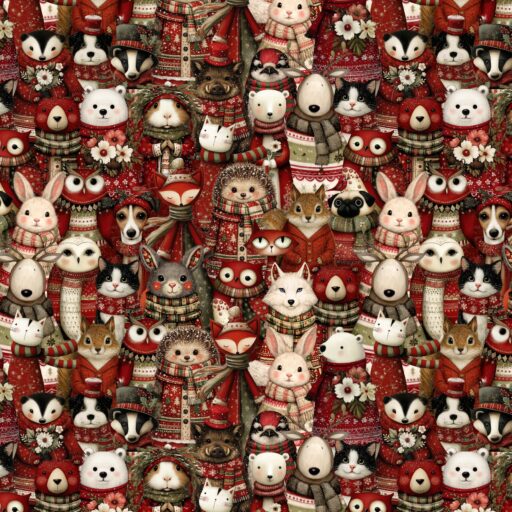 Animal Crowd - Christmas - 1789F-108