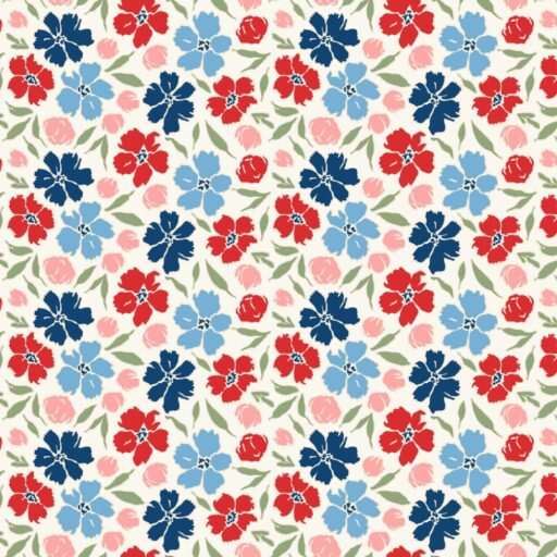 Firework Flowers - Linen Cream - 1847-44
