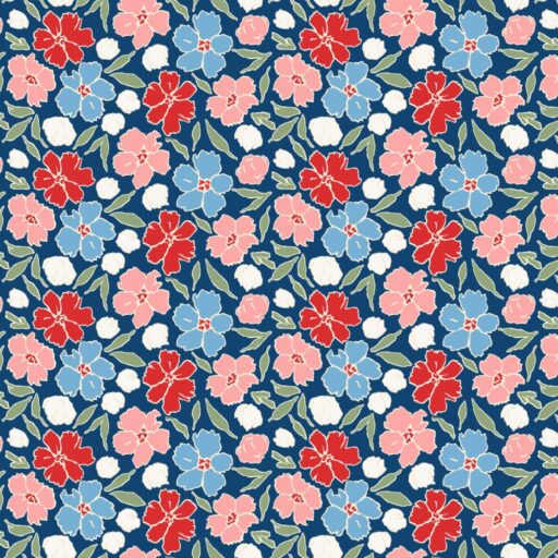 Firework Flowers - Cyan - 1847-77