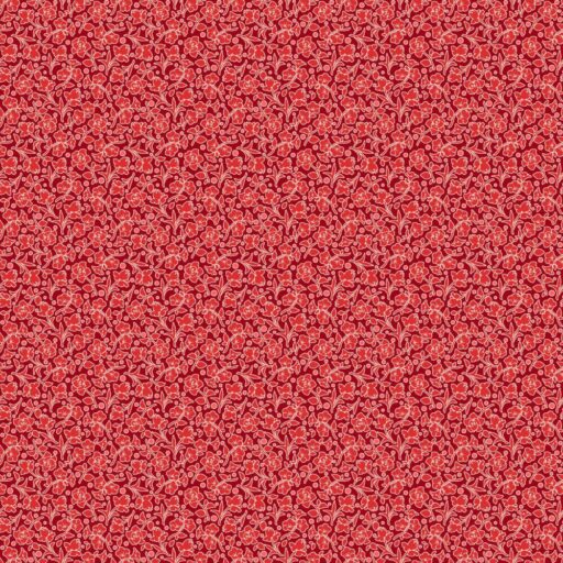 Trailing Floral - Cherry Red - 1850-88