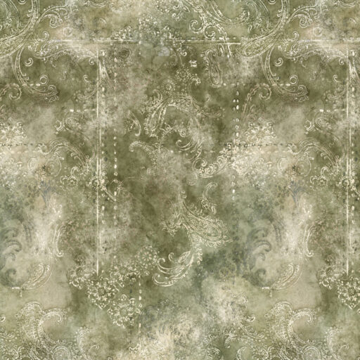 Distressed Paisley - Moss - 2202-62