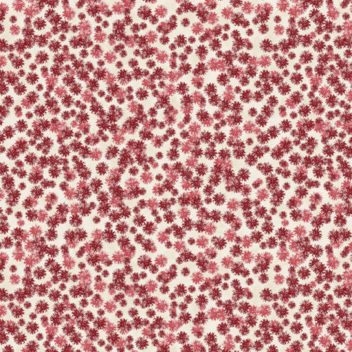 Holiday Pom Pom Flower - Red & Cream - 2209-08