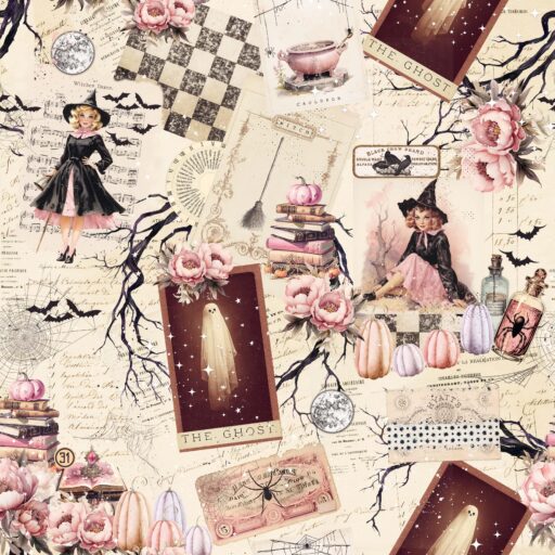 Witches, Ghosts, and Bats - Peach - 2353-33