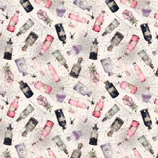 Potion Bottles Allover - Multi - 2355-22