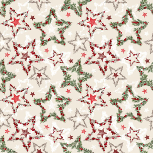 Star Garland - Vanilla - 2905-41