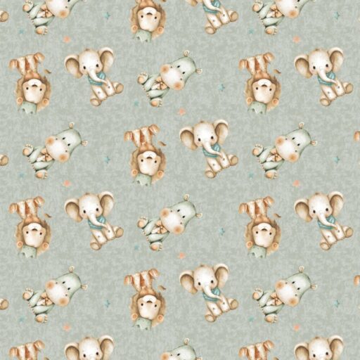 Allover Characters - Soft Sage - 3150-16
