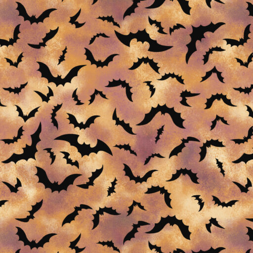 Bats Allover - Pumpkin Multi - 3231-35