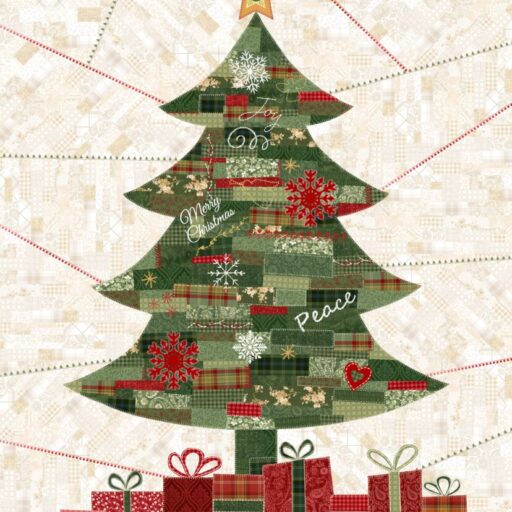 Quilted Tree Panel - Multi - 3272PH-102