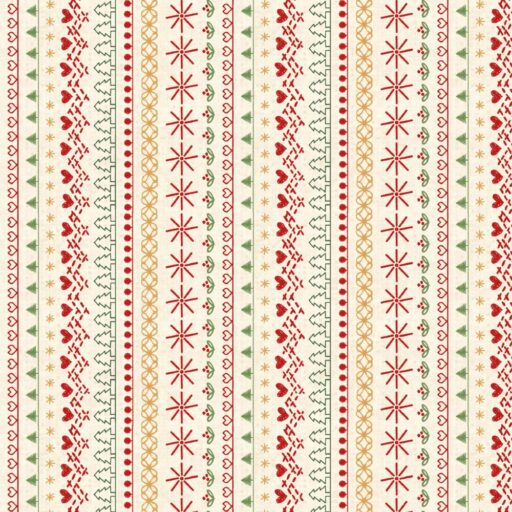 Stitched Stripe - Parchment - 3280-41