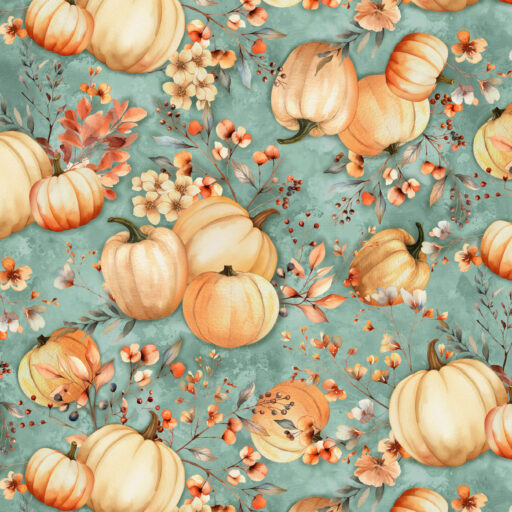 Pumpkin Toss - Light Teal - 3762-17