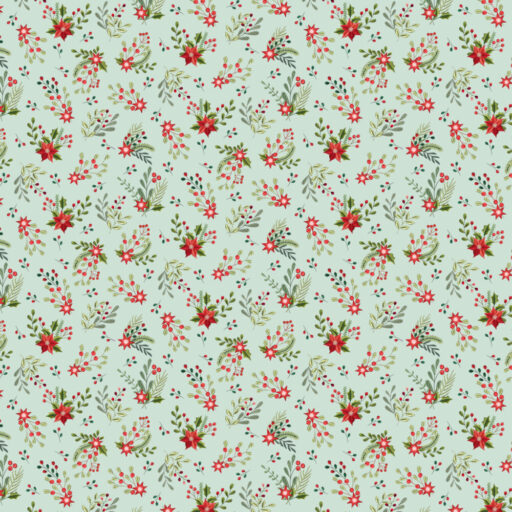Mini Floral Swags - Light Teal - 3801-17