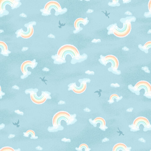 Rainbows - Sky Blue - 3894-70