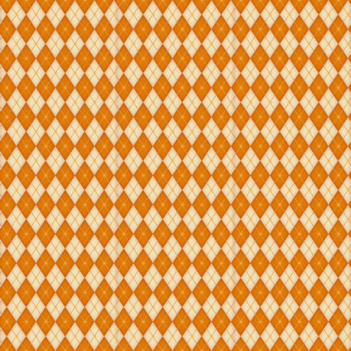 Argyle - Cream/Orange - 5564F-43