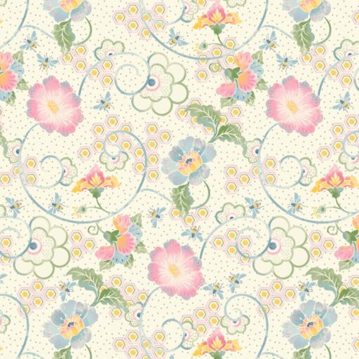 Honeyed Blooms - Cream - 5823-14