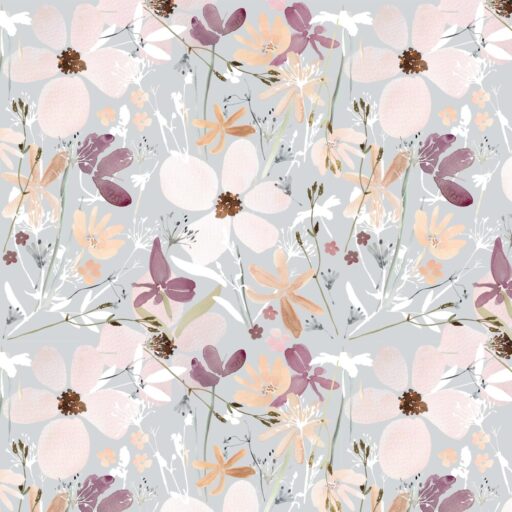 Daisyberry Meadow - Grey - 5842-91