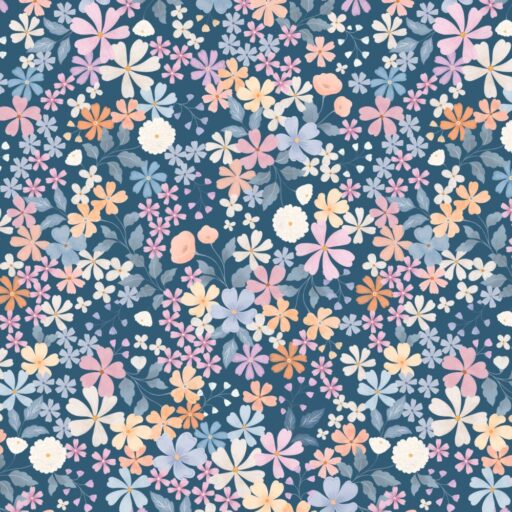 Garden of Dreams - Navy - 5860-73