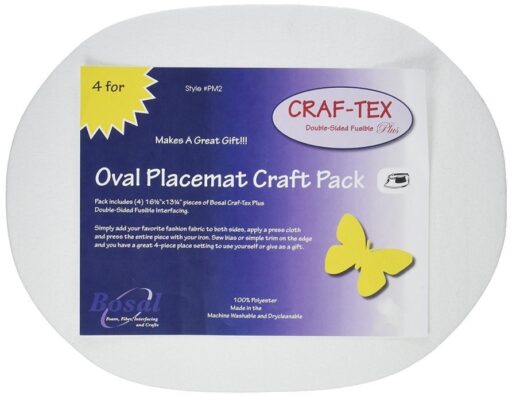 67.PM2 Bosal placemat oval craf-tex plus double sided fusible
