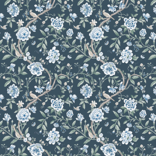 Porcelain Garden - PWSA057-NAVY