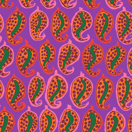 Pasha Paisley - PWBM096-PURPLE