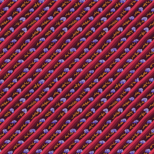 Diagonal Poppy - PWGP024.AUBERGINE