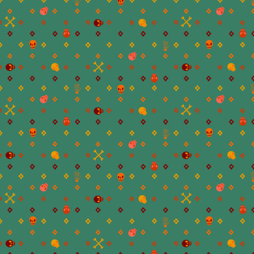 Flowery Bones - PWCD170.XTEAL