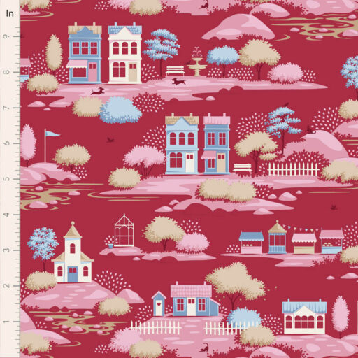 110186 Village Burgundy - Blender