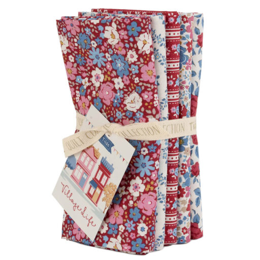 300276 Fat Quarter Bundle - Burgundy