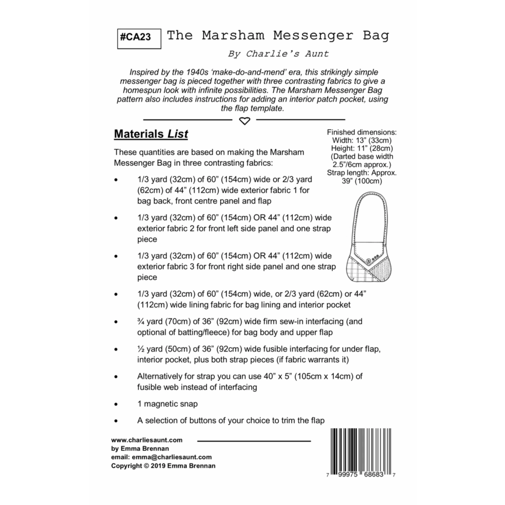 The Marsham Messenger Bag - CA23 - Image 2