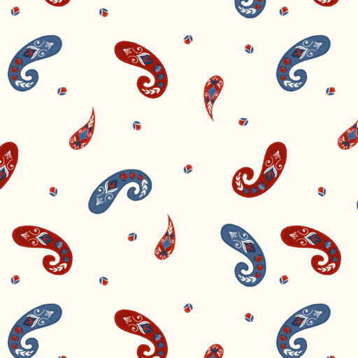 Paisley - Cream - T105-012-157