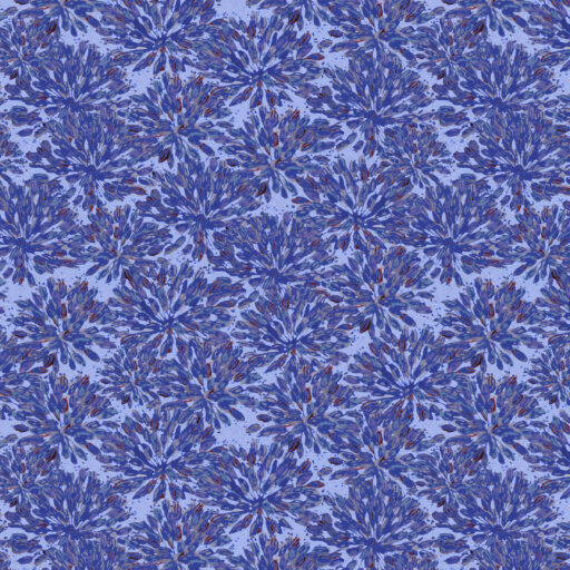 Packed Agapanthus - Blue - T130-011-777